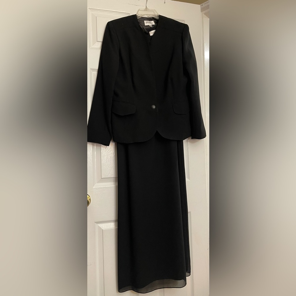 Studio One black dress with suit jacket